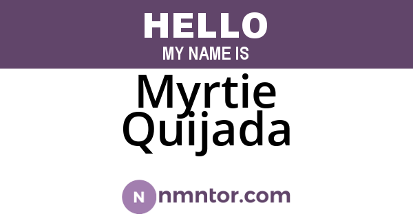 Myrtie Quijada