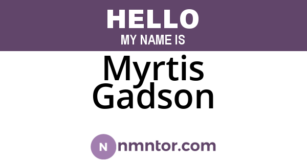 Myrtis Gadson