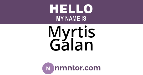Myrtis Galan