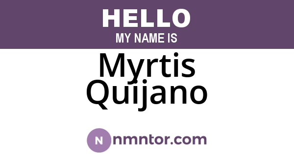 Myrtis Quijano