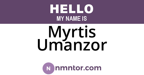 Myrtis Umanzor