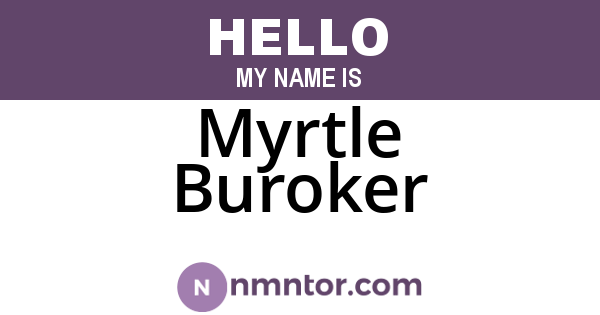 Myrtle Buroker