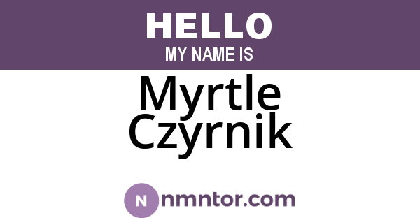Myrtle Czyrnik