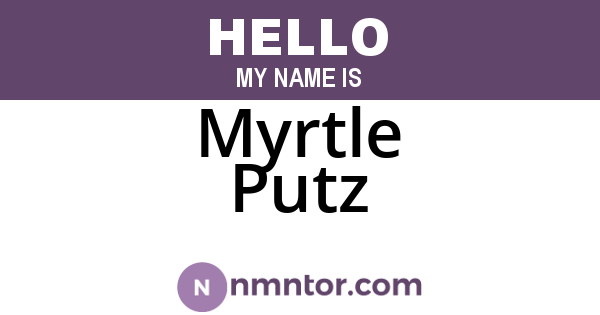 Myrtle Putz