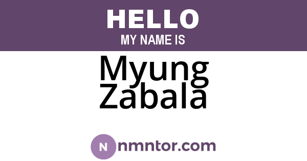 Myung Zabala