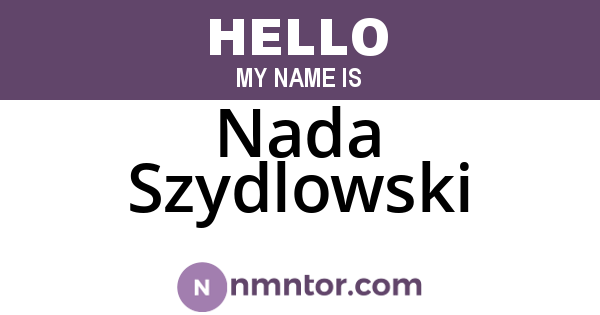 Nada Szydlowski