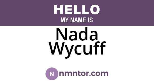 Nada Wycuff
