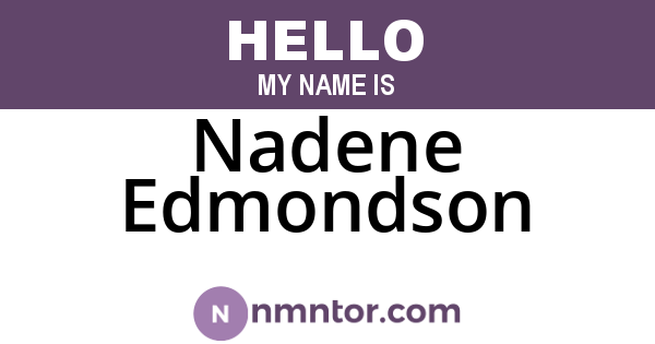 Nadene Edmondson