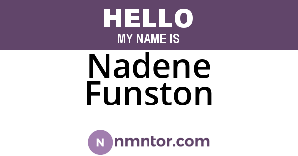 Nadene Funston