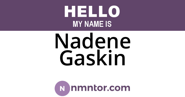 Nadene Gaskin