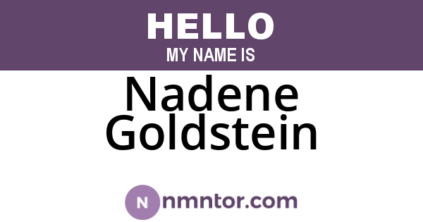 Nadene Goldstein