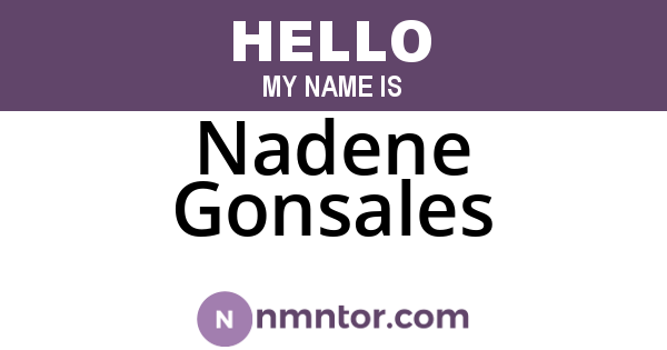 Nadene Gonsales