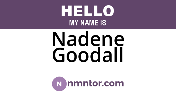 Nadene Goodall