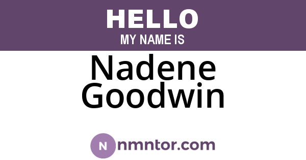 Nadene Goodwin