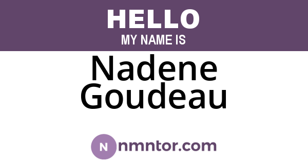 Nadene Goudeau
