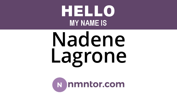 Nadene Lagrone
