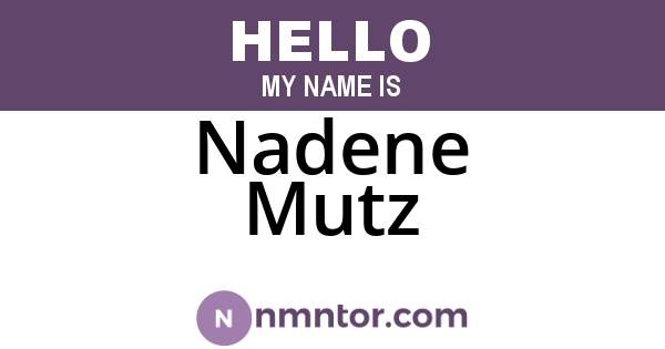 Nadene Mutz