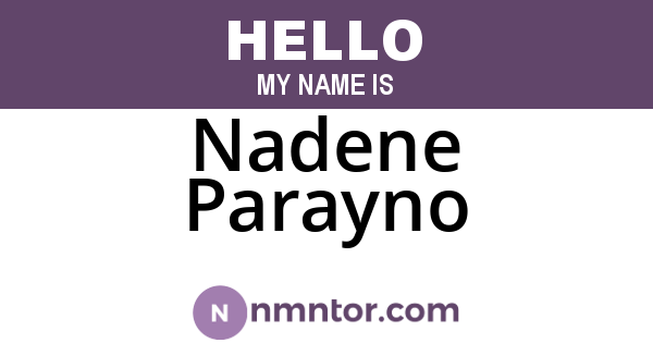 Nadene Parayno