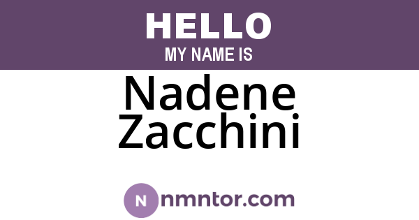 Nadene Zacchini