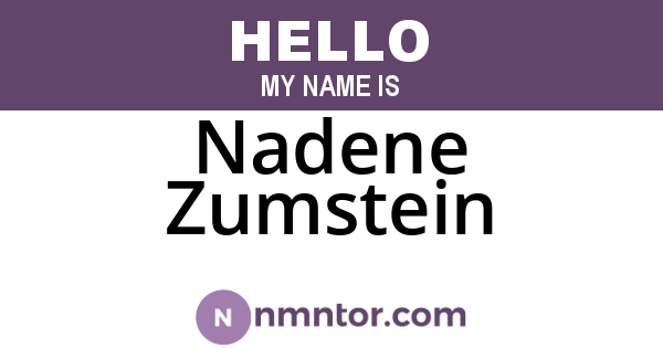 Nadene Zumstein