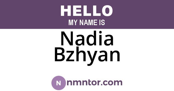 Nadia Bzhyan