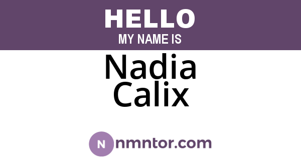 Nadia Calix