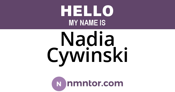 Nadia Cywinski