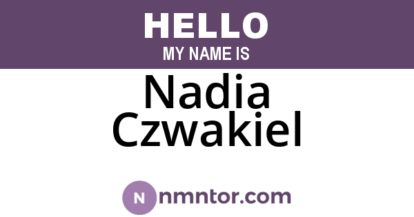 Nadia Czwakiel