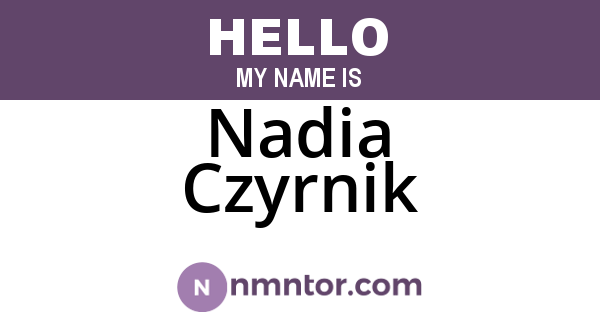 Nadia Czyrnik