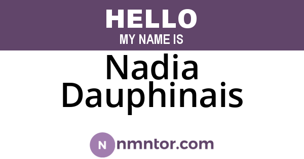 Nadia Dauphinais