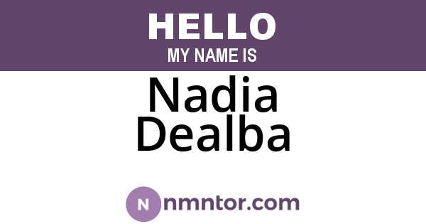 Nadia Dealba