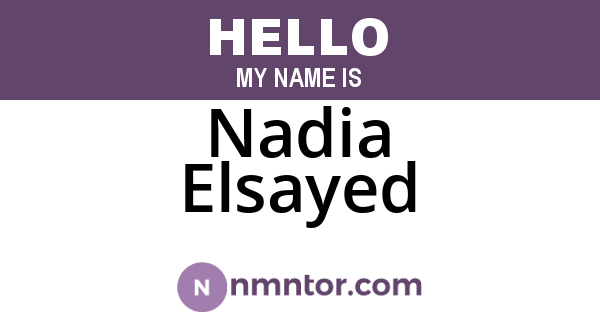 Nadia Elsayed