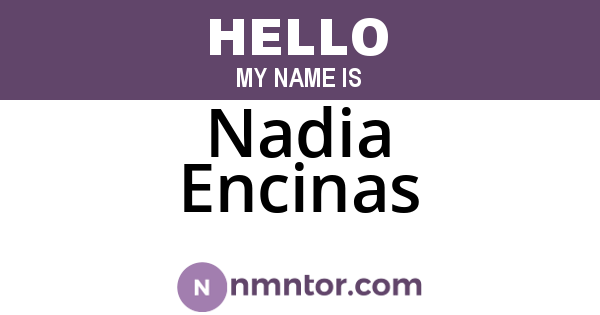 Nadia Encinas