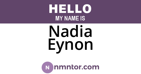 Nadia Eynon
