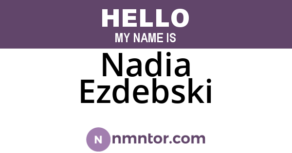 Nadia Ezdebski