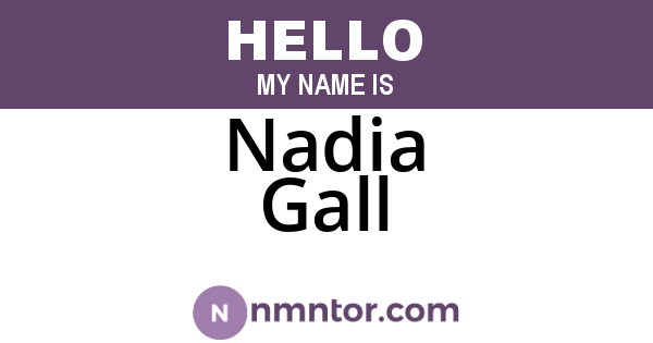 Nadia Gall