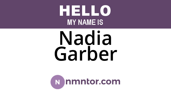 Nadia Garber