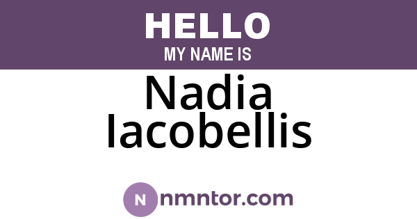 Nadia Iacobellis