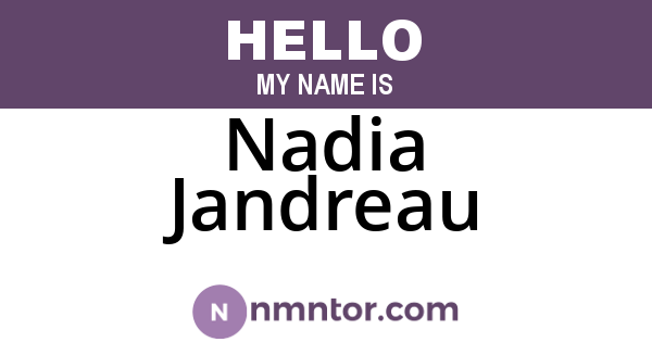 Nadia Jandreau