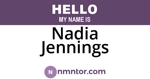 Nadia Jennings