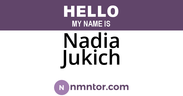 Nadia Jukich