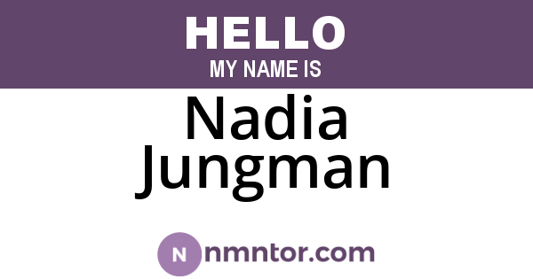 Nadia Jungman
