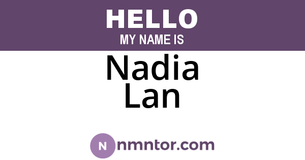 Nadia Lan