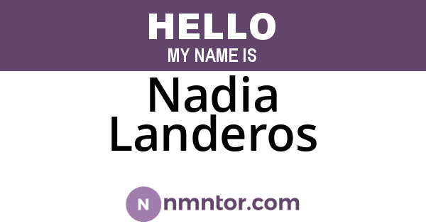 Nadia Landeros
