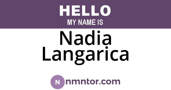 Nadia Langarica