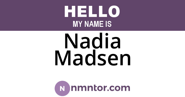 Nadia Madsen