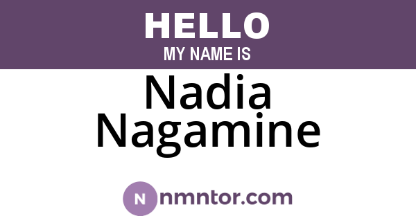 Nadia Nagamine