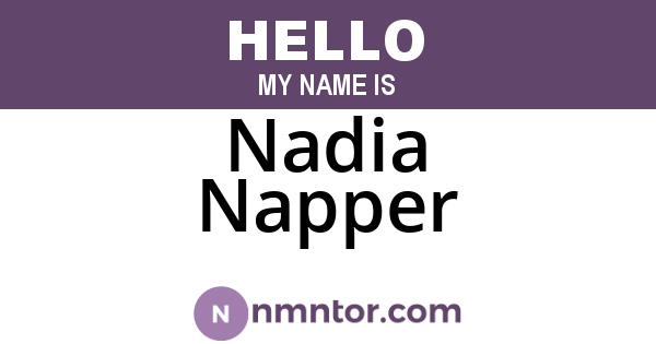 Nadia Napper