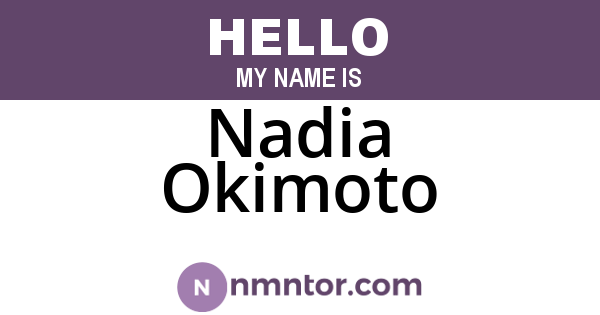 Nadia Okimoto