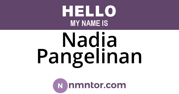 Nadia Pangelinan